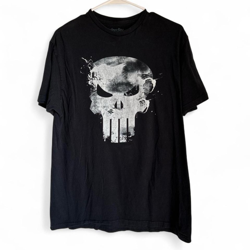 Marvel Punisher Black Graphic Tee